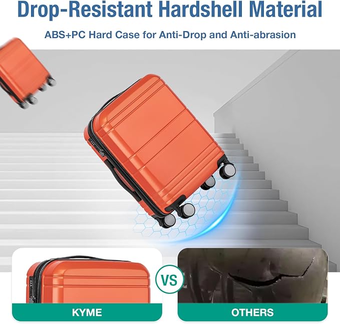 KYME Carry On Luggage 22x14x9 Airline Approved - Image 6