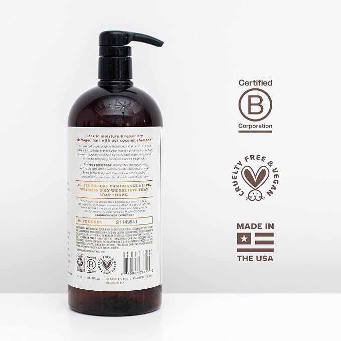 Soapbox Coconut Oil Shampoo, Harsh Sulfate Free, Paraben Free, Silicone Free - Image 8