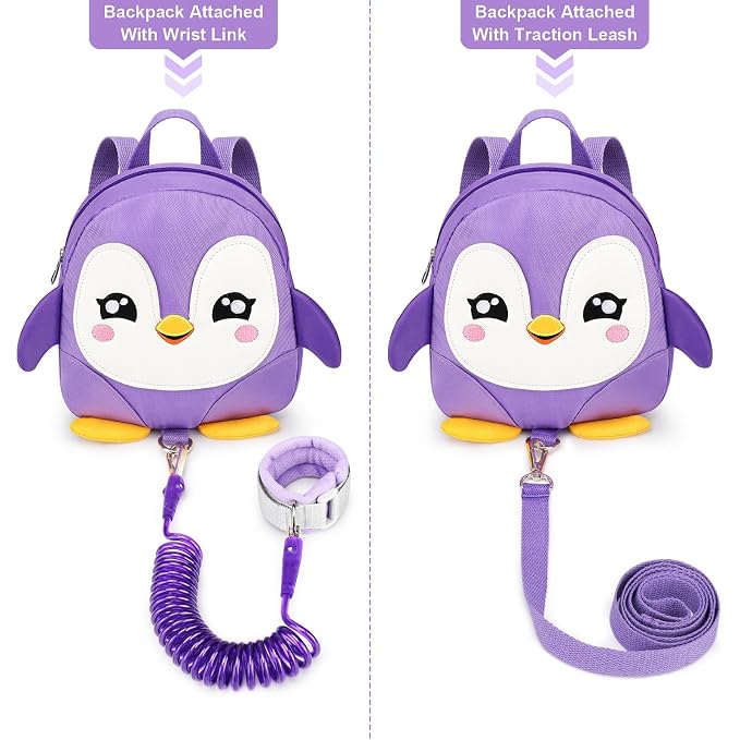 Accmor Toddler Harness Backpack Leash, Cute Penguin Kid Backpacks - Image 4