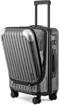 LEVEL8 Grace Carry on Luggage 22x14x9 Airline Approved, 20 Inch Hard Shell by LEVEL8