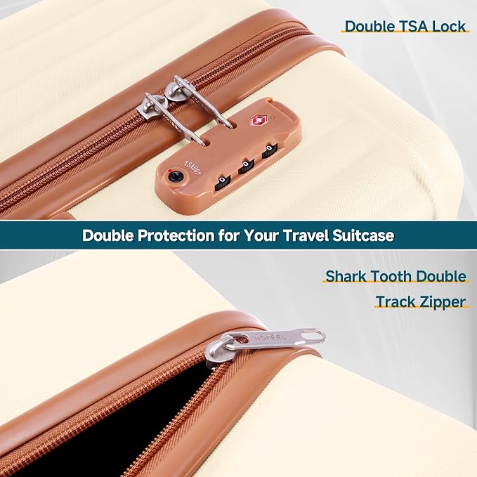 Hoteel Luggage 6-piece Set, 360° Universal Suitcases - Image 4