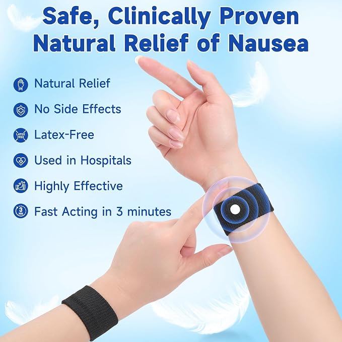 LYJEE 5 Pairs Motion Sickness Bands, Nausea Wristbands - Image 5
