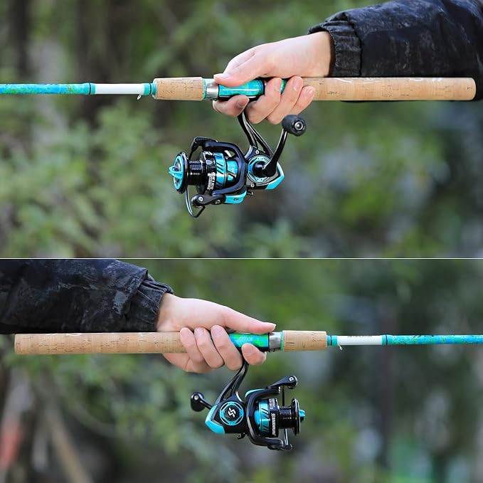 Sougayilang Fishing Rod and Reel Combo, 2-Piece 5-Foot 6-Inch Graphite & - Image 6