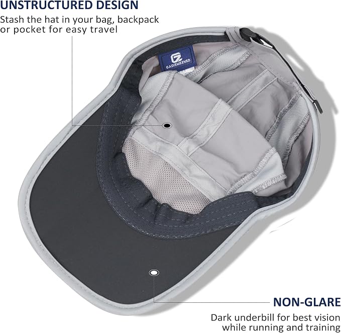 GADIEMKENSD Reflective Folding Outdoor Hat Unstructured Design UPF 50+ Sun - Image 4