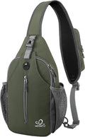 WATERFLY Crossbody Sling Backpack Sling Bag Travel Hiking Chest Bag Daypack by Waterfly