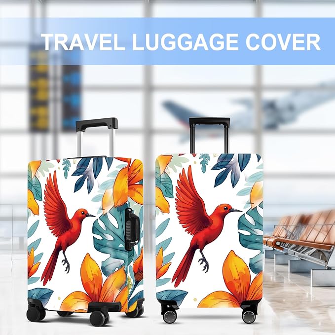 Luggage Cover Washable Suitcase Protector Anti-Scratch, Stretchable Fit - Image 6