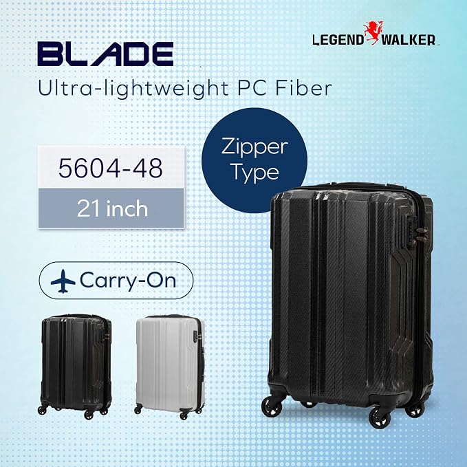 LEGEND WALKER BLADE-Ultralight PC Fiber Luggage, 5604-48-BKCB - Image 2