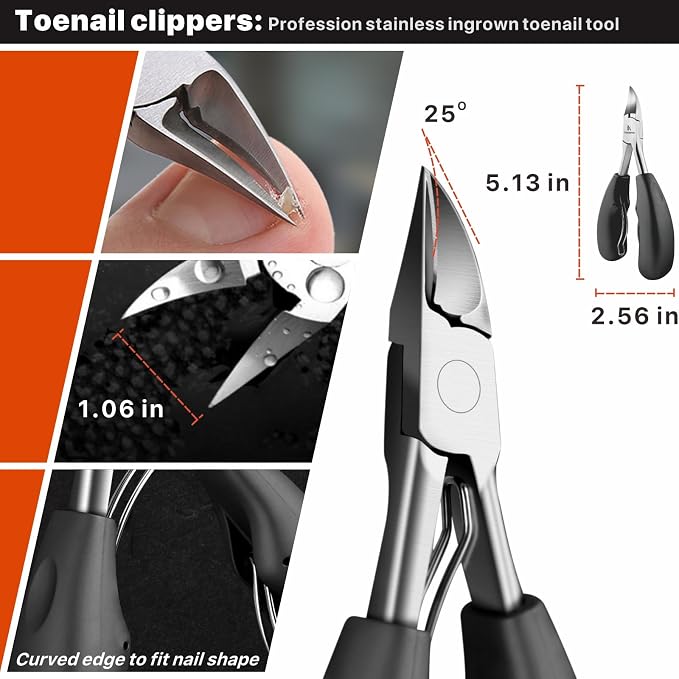 Toenail Clippers for Seniors Thick Toenails, Toe Nail Clippers Adult Thick - Image 3