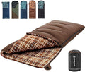 KingCamp Sleeping Bag for Adults, Cold Weather & Warm XL Big and Tall Flannel by KingCamp