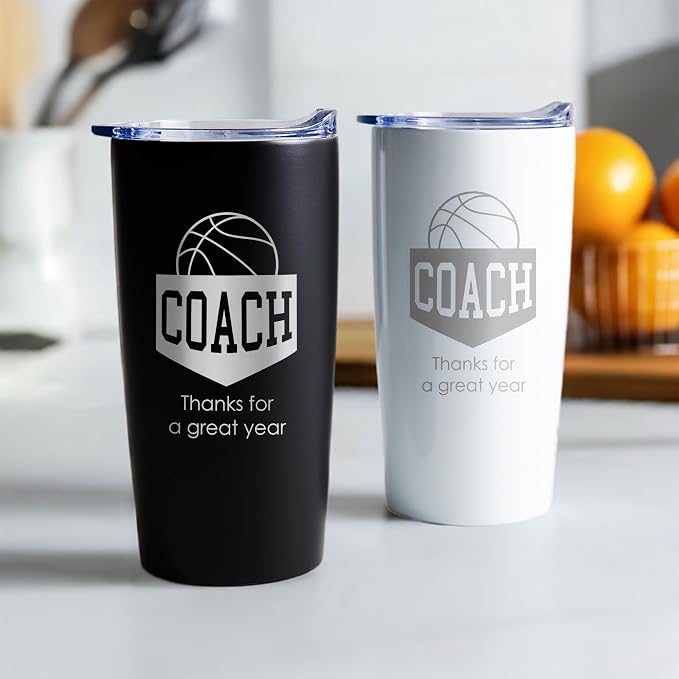 Lifetime Creations Engraved Basketball Coach Tumbler: Basketball Coach Thank - Image 3