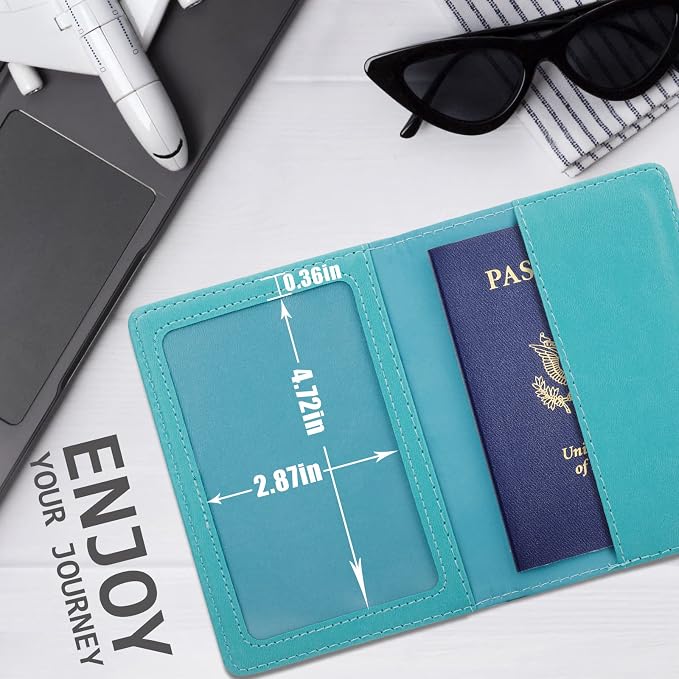 TIGARI Passport Holder for Travel Women Men, PU Leather Passport Wallet Cover - Image 5