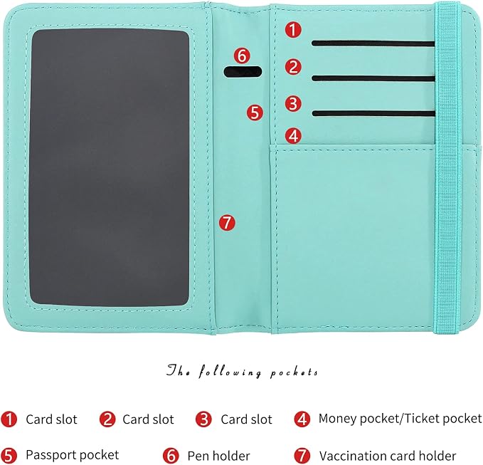 ZOPPEN Passport Holder Wallet, Passport Cover Travel Wallet Women Travel - Image 5