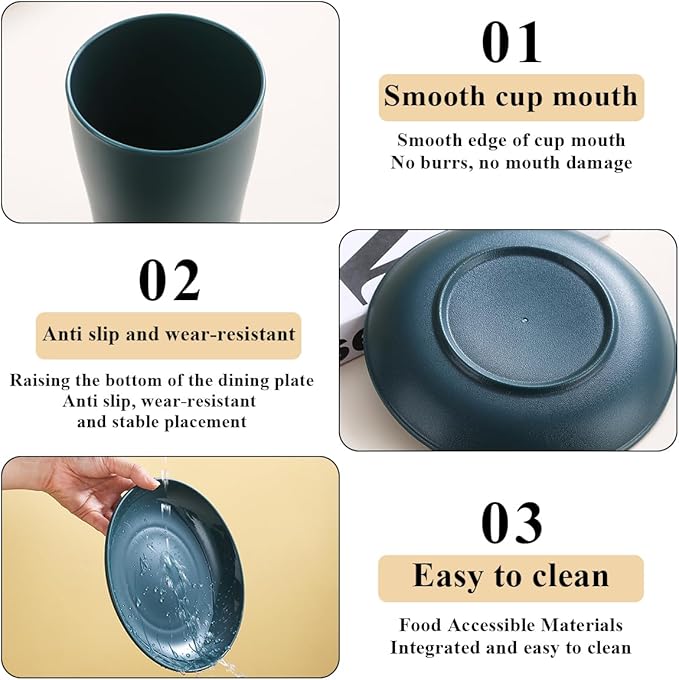 Evanda Camping Cutlery Set, Reusable Light Weight Mug, Plate and Stainless - Image 6
