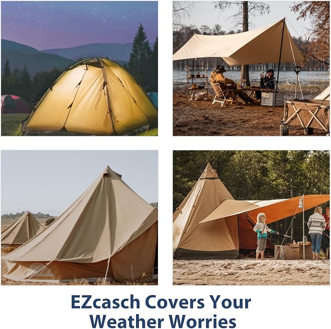 12’x20’ Canvas Tarps Heavy Duty Waterproof Tarpaulins - Image 6