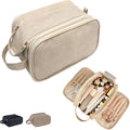 Travel Toiletry Bag for Women PU Triple-layer Double Zipper Toiletry Bags by Unknown