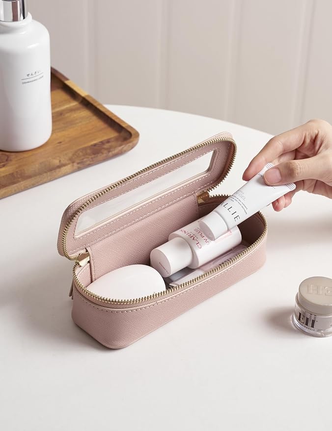 Popvibe Clear Makeup Bag Travel Cosmetic Case Transparent Toiletry Bag - Image 2