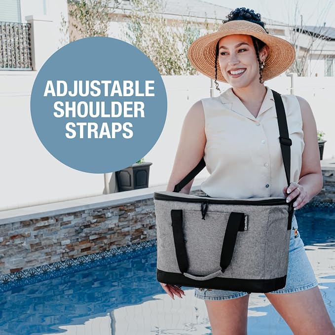 CleverMade Collapsible Insulated Cooler Bag – Leakproof Soft Folding Cooler - Image 5