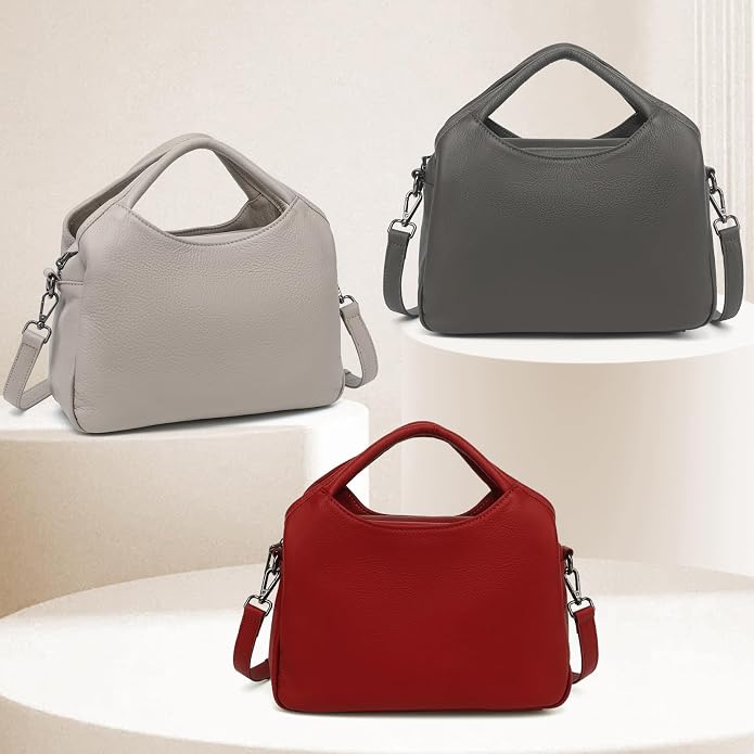 KOGTLA Genuine Leather Purses for Women, Crossbody Shoulder Bags - Image 8
