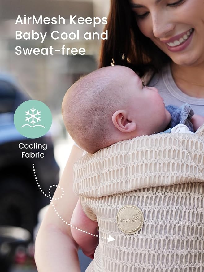 Grownsy Baby Carrier Newborn to Toddler, Ergonomic & Cozy Wraps - Image 2