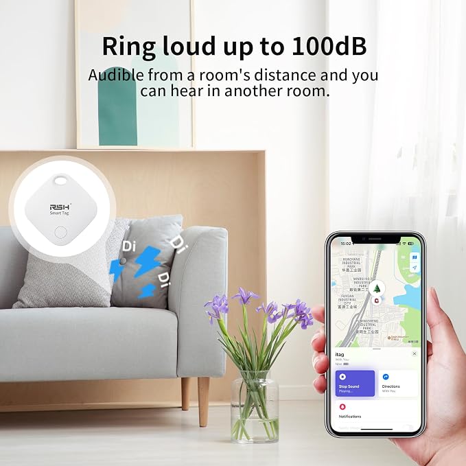 Air Tracker Tag 4 Pack Bluetooth Luggage Tracker tag Locator Works - Image 3