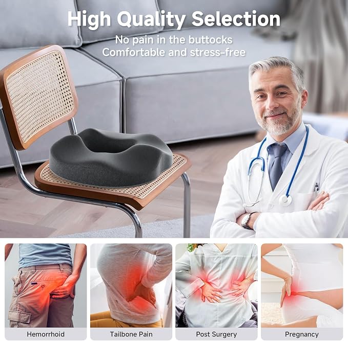 Benazcap Donut Pillow Seat Cushion Hemorrhoid Pillow - Image 2