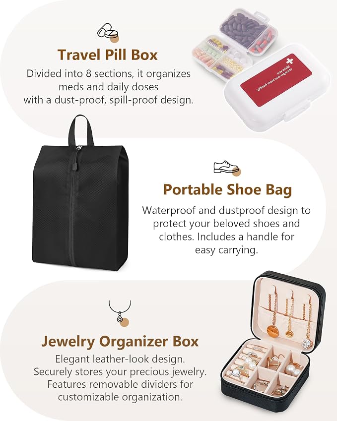 Compression Packing Cubes 12 Set, Suitcase Organizers, Extendable Packing Cubes - Image 7