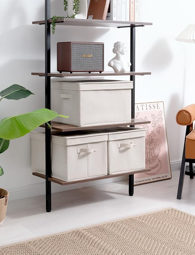 StorageWorks Storage Bins with Lids, Decorative Storage Boxes with Lid and - Image 6