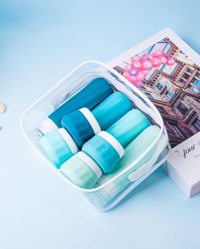 Travel Bottles for Toiletries, 10 Pack, TSA Approved, 3oz/90ml Silicone - Image 7
