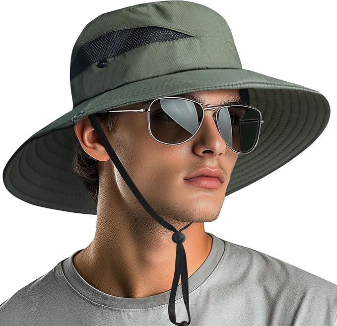 NPQQUAN Ponytail Sun Bucket Hats by NPQQUAN