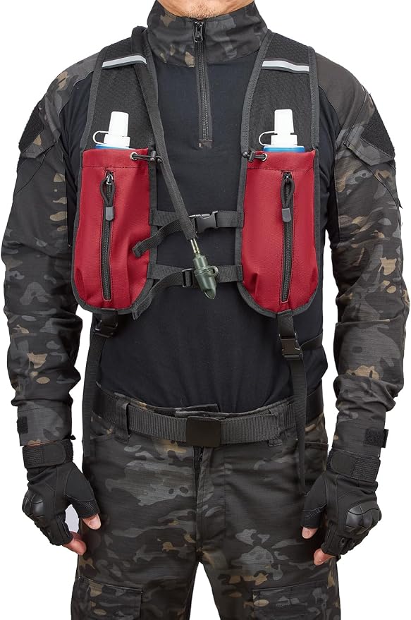 ATBP Running Hydration Vest Pack Tactical 3L Water Bladder Backpack Bag - Image 4