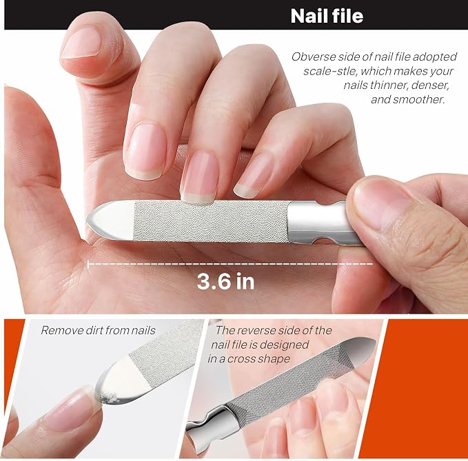 Nail Clippers Set, Ultra Sharp Sturdy Fingernail and Toenail Clipper Cutters - Image 5