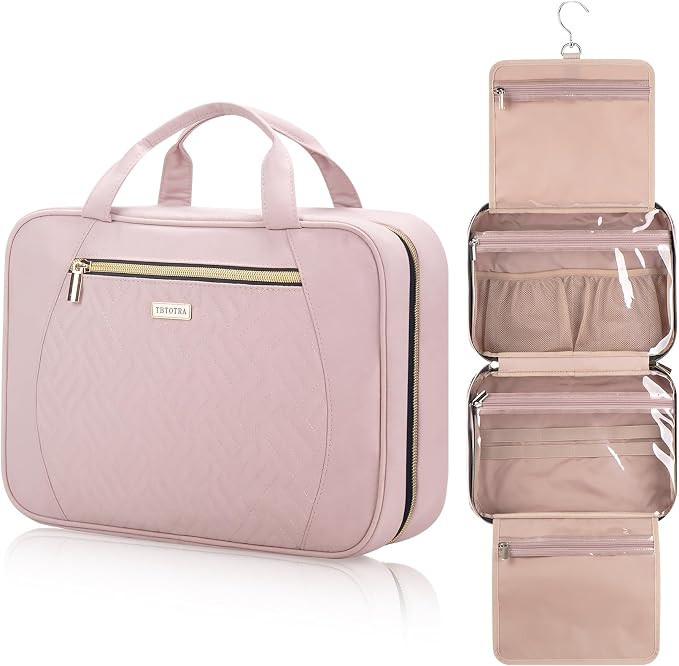 Hanging Toiletry Bag for Women Travel, 2 Sizes Large & Small Waterproof by TBTOTRA