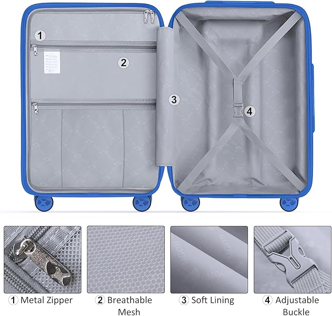 Luggage Sets 3 Piece, Hard Shell Luggage Sets - Image 7