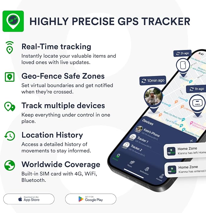 Highly Precise GPS Tracker for Keys, Luggage & Kids – Built-in SIM, SOS Button - Image 4