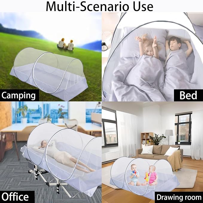 CMINGJ Portable Mosquito Net Foldable Pop-Up Travel Mosquito Net - Image 5