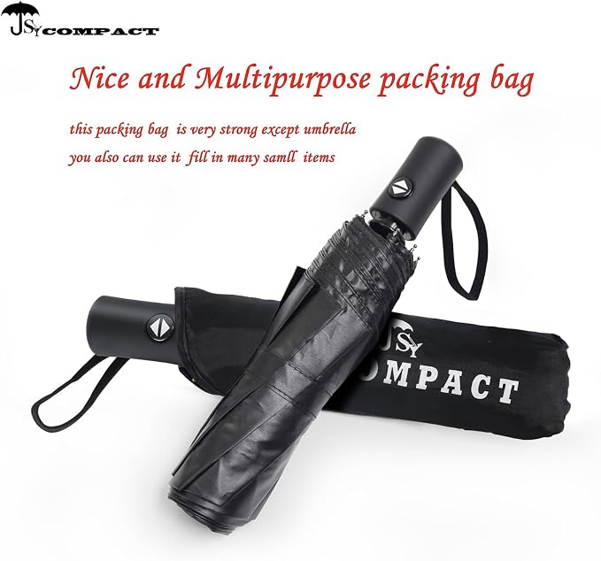 SY COMPACT Travel Umbrella Windproof Automatic Umbrellas Small Compact UV Sun - Image 7