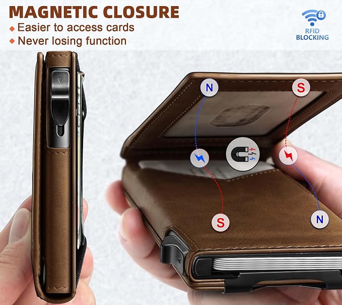 BULLIANT Men Wallet, Money Clip Wallet Slim - Image 3