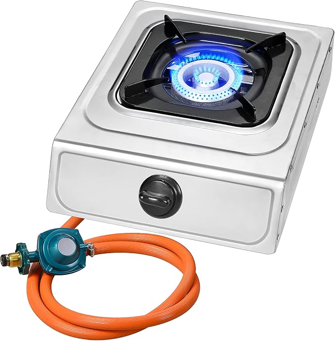 Vivicreate 10000 BTU Single Burner Propane Gas Stove Outdoor Camping Cooker - Image 8