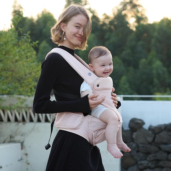 Momcozy Baby Carrier with Hip Seat, 2-in-1 Forward-Facing Carry - Image 8