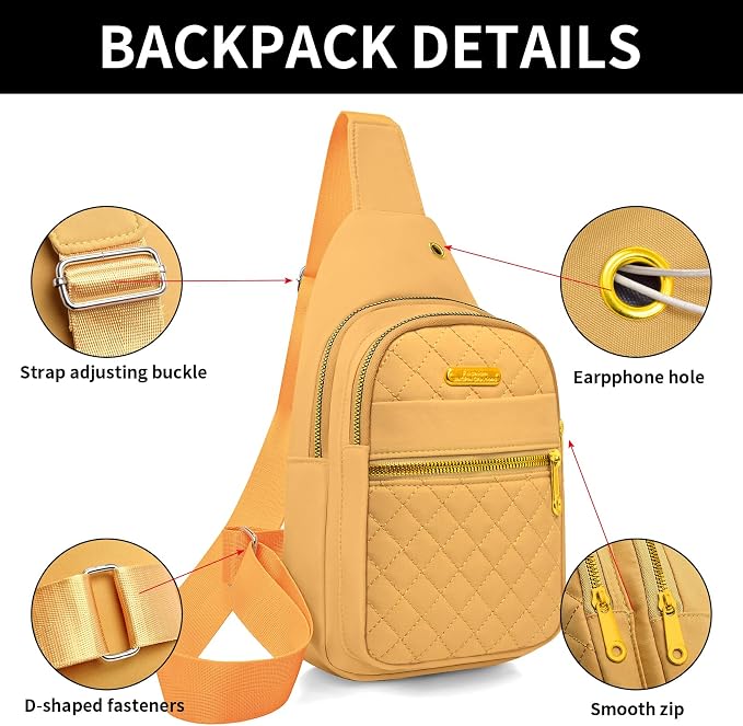 Small Sling Bag For Women Men Casual Crossbody Sling Backpack - Image 5