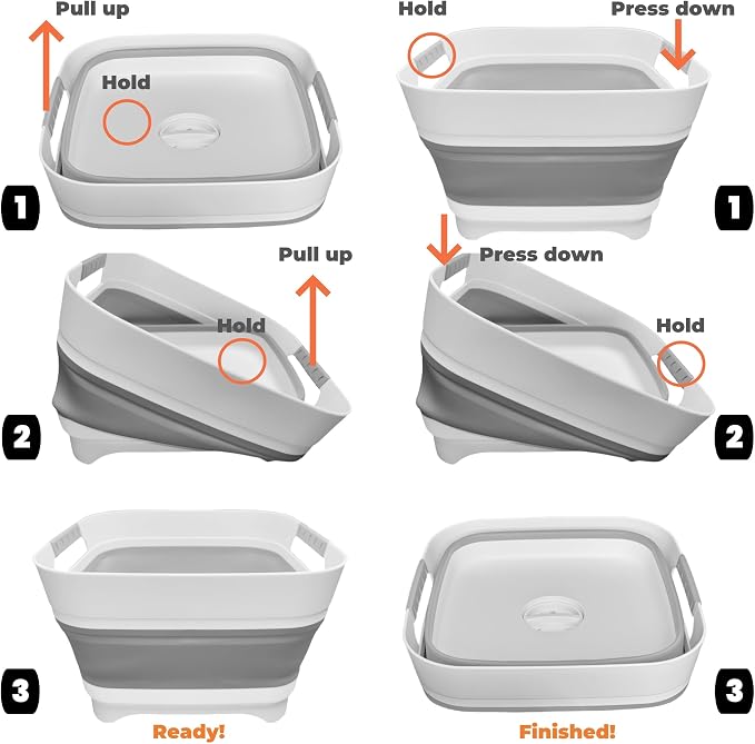 Wash Basin for Baby Bottles, Versatile Wash Tub for Kitchen, Outdoor Camping - Image 6