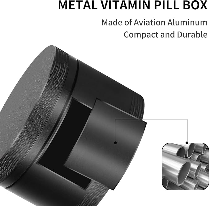 Portable Metal Pill Case, Single Waterproof Daily Pill Box - Image 5