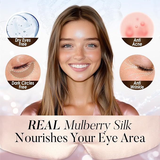 LULUSILK Reversible Mulberry Silk Sleep Mask - Image 6
