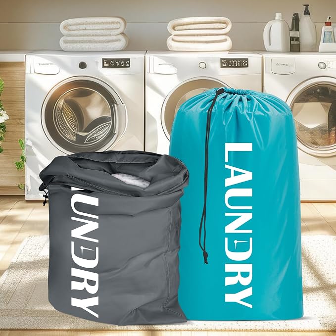 Sylfairy Laundry bags, 2 Pack Travel Laundry Bag - Image 9