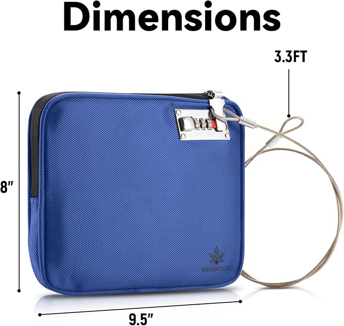 Anti-Theft Locking Beach Bag, 9x7.5-inch Portable Beach Safe - Image 6