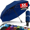 TUMELLA Strongest Windproof Travel Umbrella, Small Strong but Light Portable by Tumella