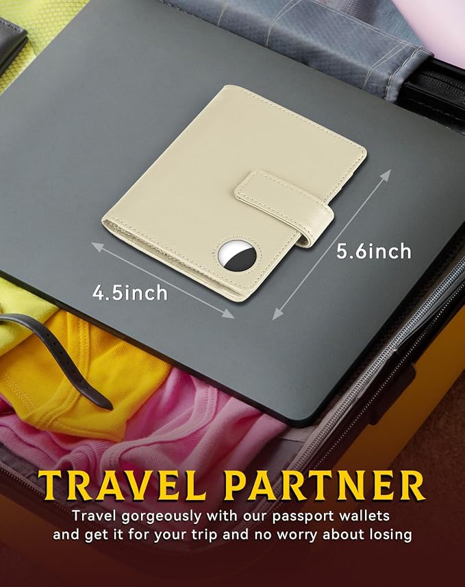 Leather Passport Holder Wallet Cover Case - Image 3