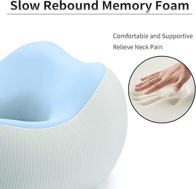 Thickened Travel Neck Pillow for Airplanes for Women, Adjustable Right Amount - Image 4
