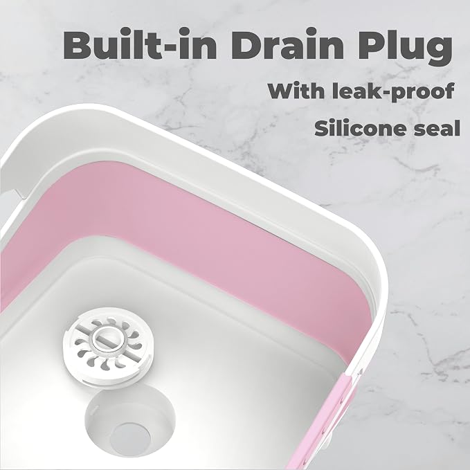 Wash Basin for Baby Bottles, Versatile Wash Tub for Kitchen, Outdoor Camping - Image 3