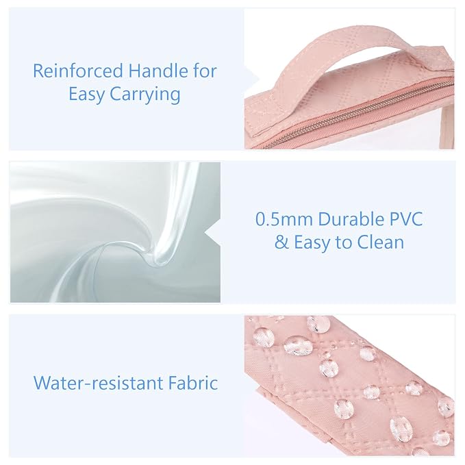 PACKISM TSA Approved Toiletry Bag, 3 Pack Clear Makeup Bags - Image 5